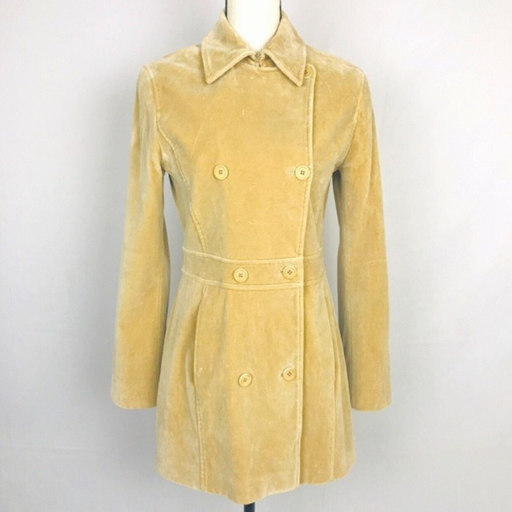 Henri Bendel Double breasted velour jacket
